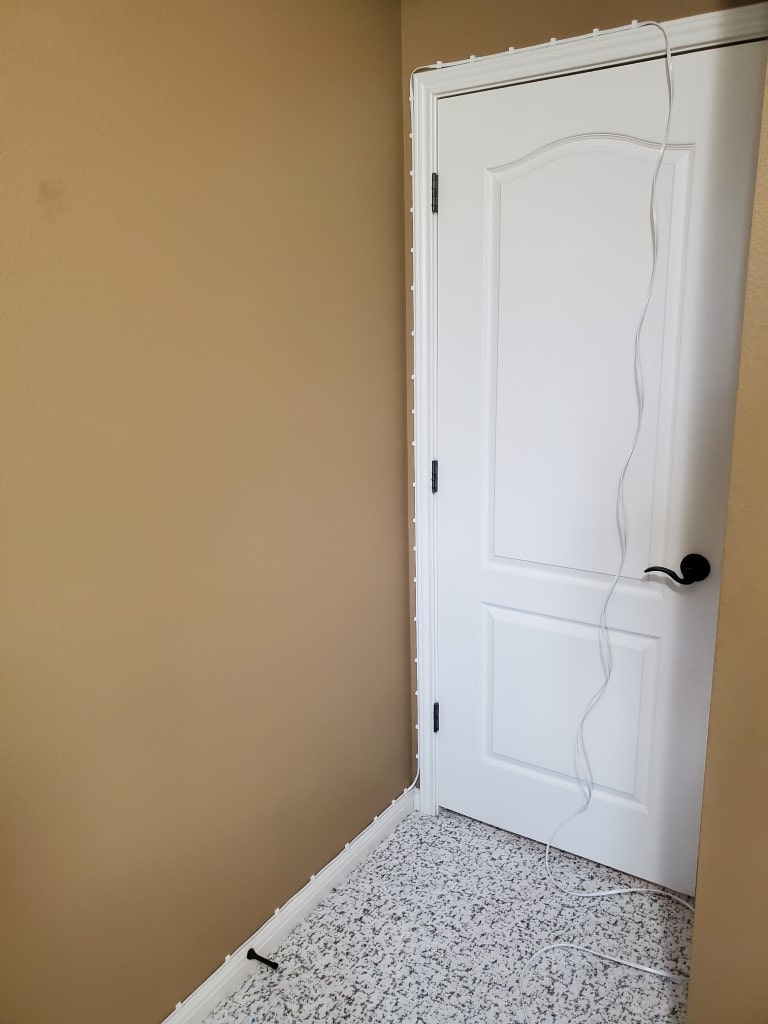 Wiring Cat 7 Network Cable over Doorway