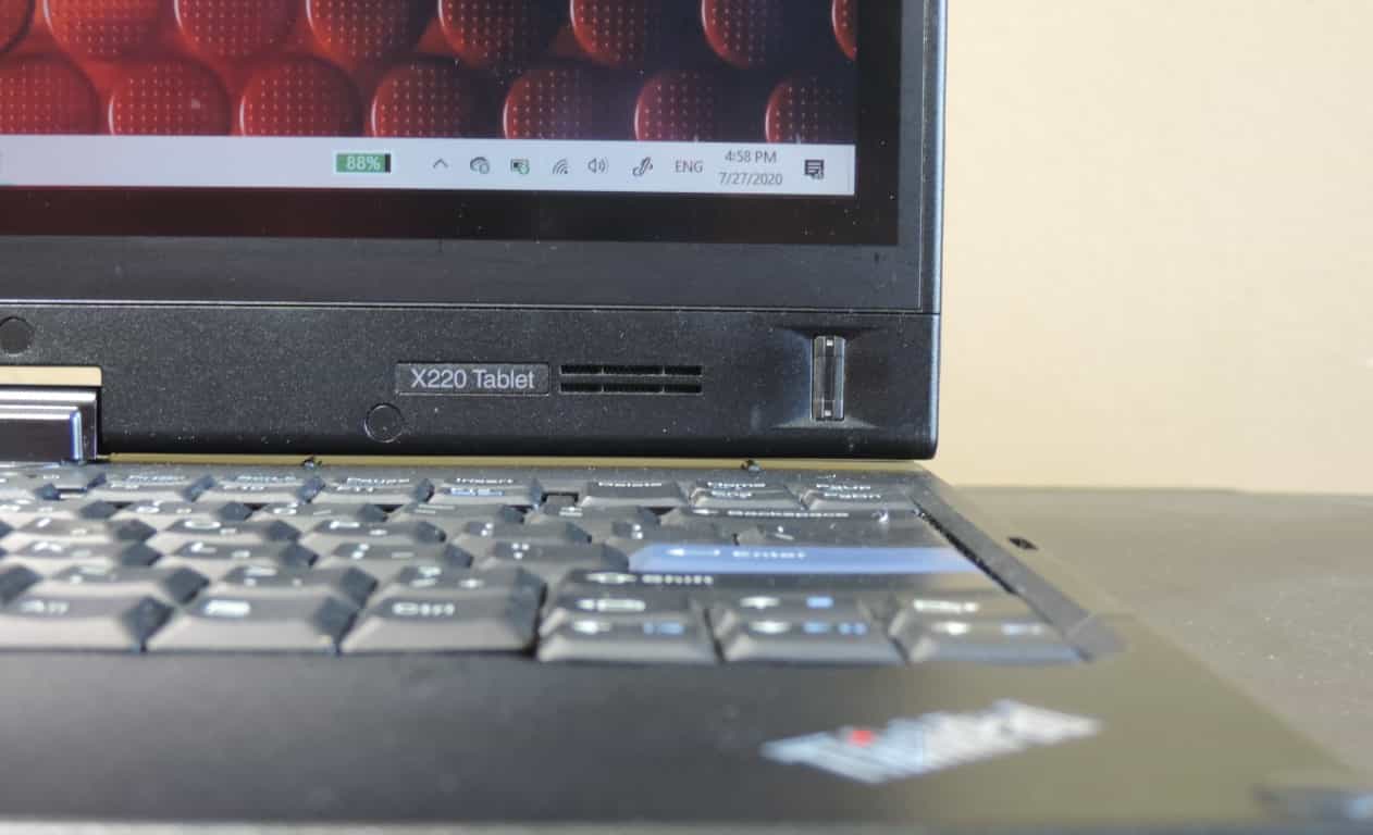 Thinkpad X220 Tablet From View